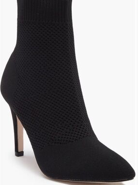 MIA Knit Pointed-Toe Sock Bootie in Black